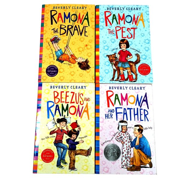 Harper Collins Children's Books Other - 4 Ramona Books Beverly Cleary Brave Beezus Pest Her Father Reillustrated 2013
